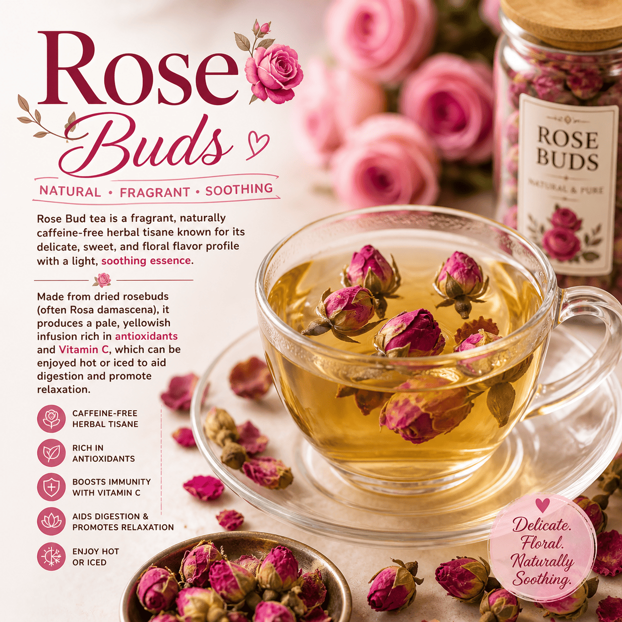 Rose Buds Six Ounces Coffee